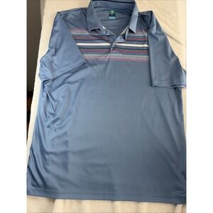 Pro Tour Cool‎ Play polo xl blue Top Stripes Old School Breathable Vintage Dad